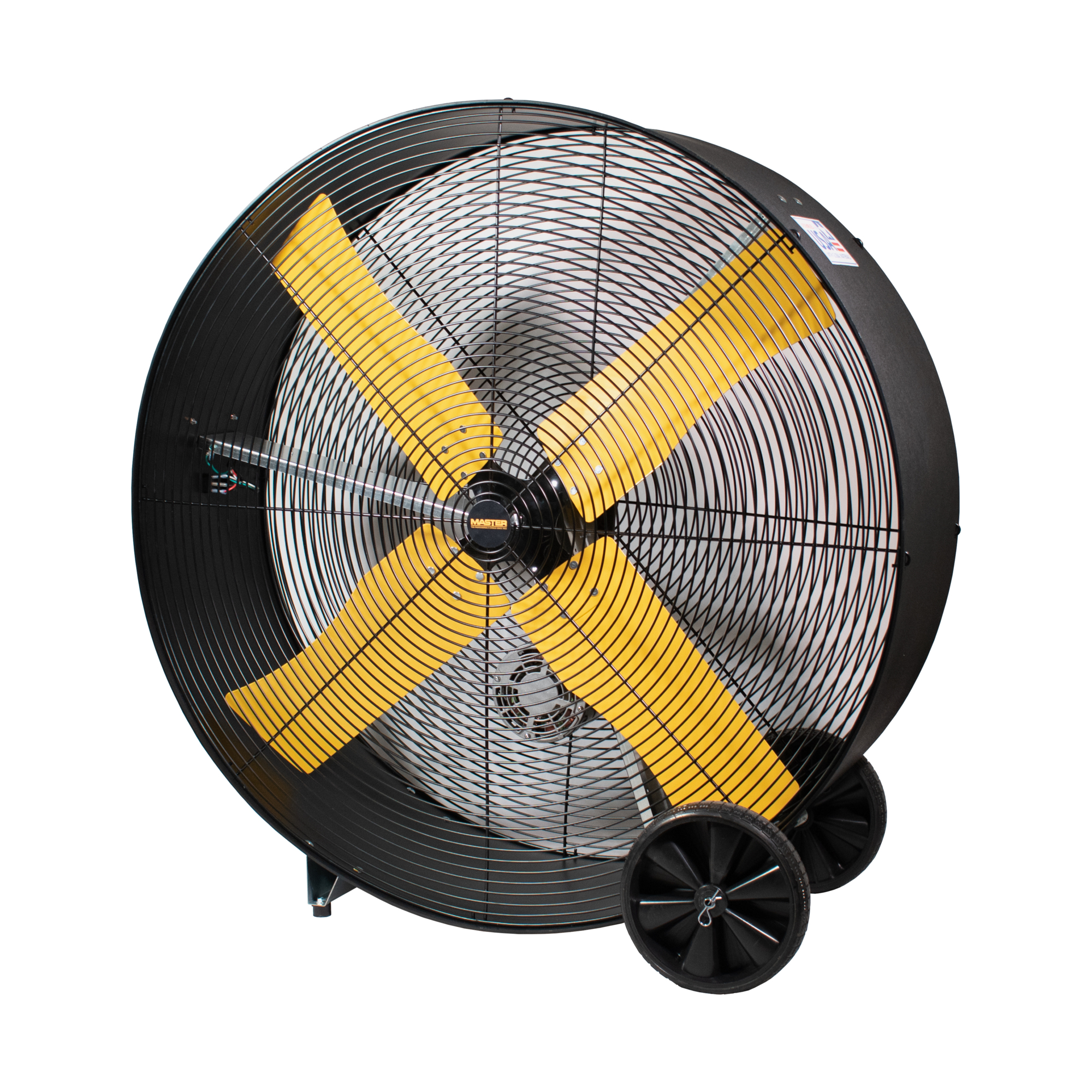 Master, High Capacity Polyethylene Barrel Fan, Fan Diameter 36 in, Air Delivery 10400 cfm, Volts 120, Model# 36MACAP-BDF